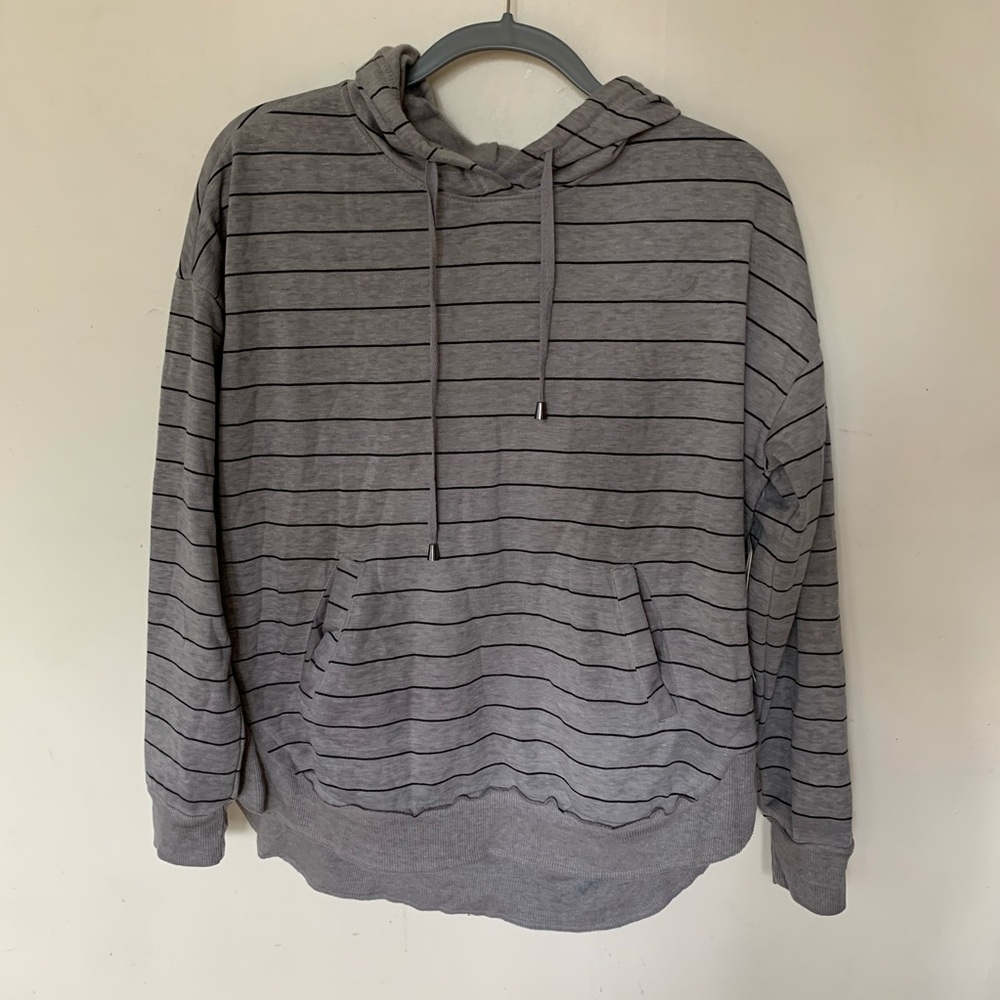 The Sweatshirt Project Grey Striped Sweatshirt
